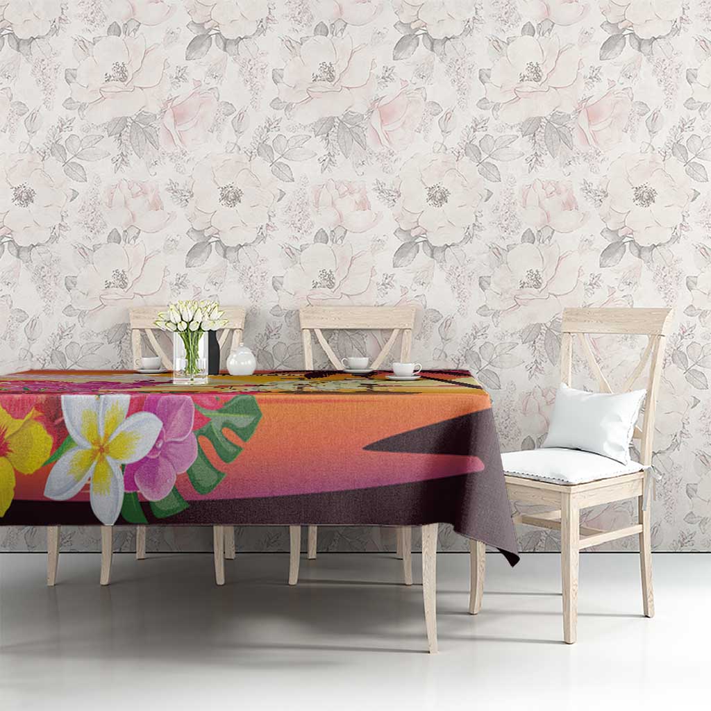 Curacao Football Custom Tablecloth Come On La Familia Azul