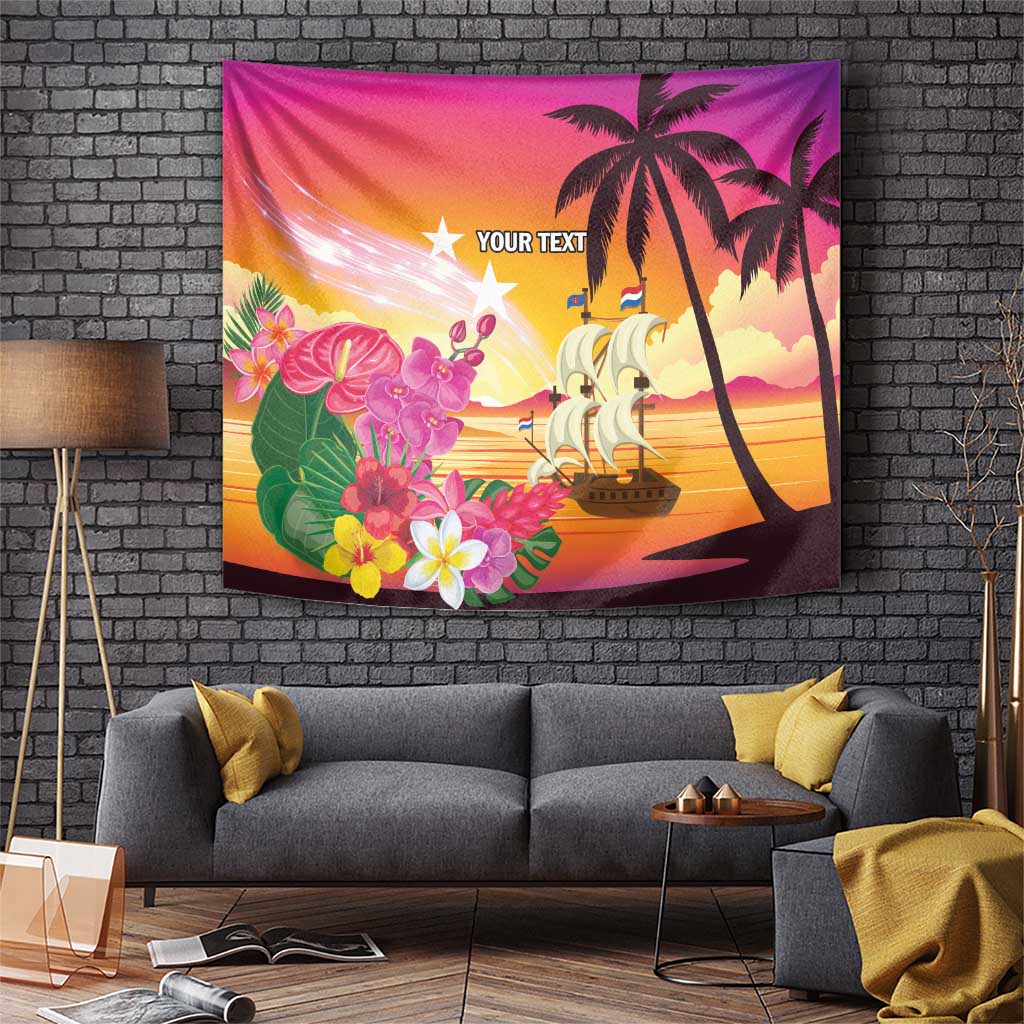 Curacao Football Custom Tapestry Come On La Familia Azul