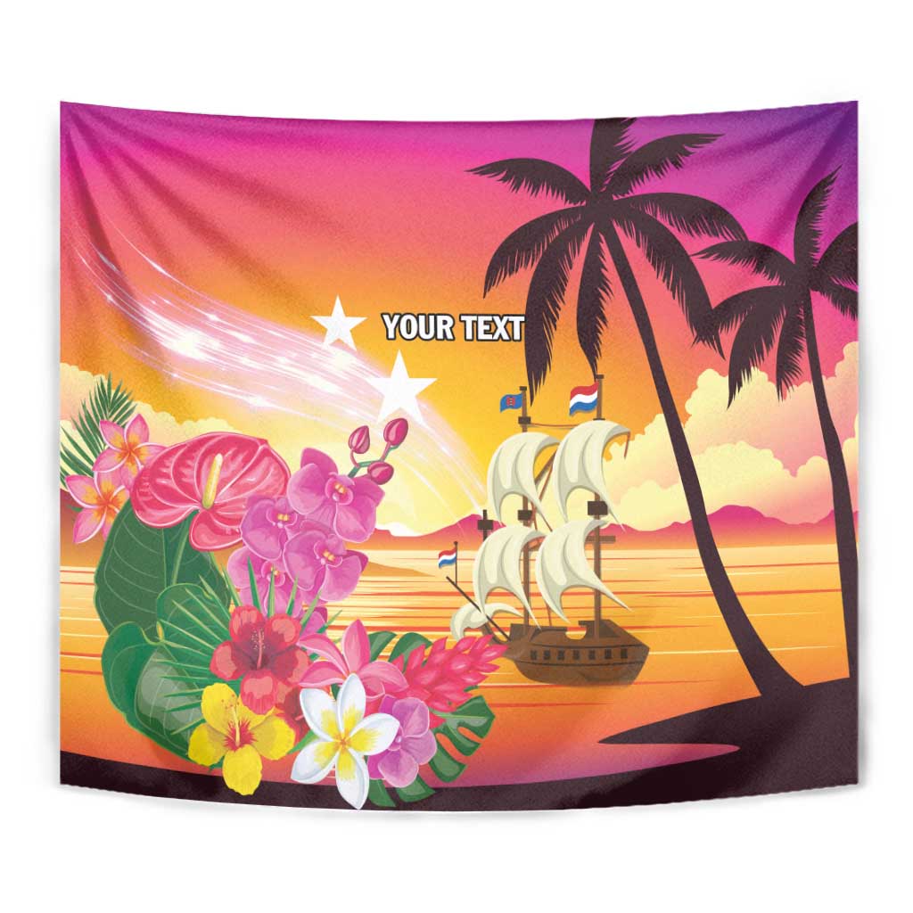 Curacao Football Custom Tapestry Come On La Familia Azul