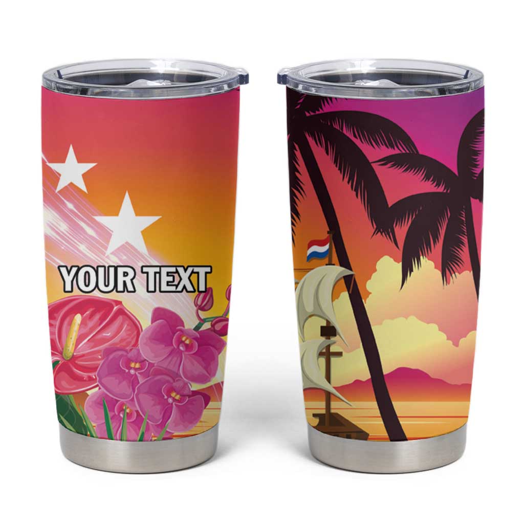 Curacao Football Custom Tumbler Cup Come On La Familia Azul