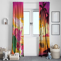 Curacao Football Custom Window Curtain Come On La Familia Azul