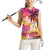 Curacao Football Custom Women Sleeveless Polo Shirt Come On La Familia Azul