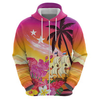 Curacao Football Custom Zip Hoodie Come On La Familia Azul