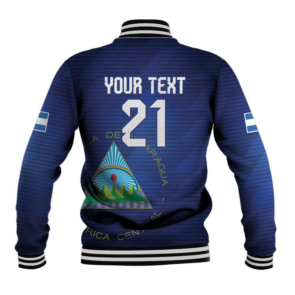 Nicaragua Football Custom Baseball Jacket Come On Los Pinoleros