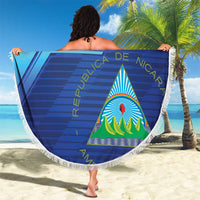 Nicaragua Football Custom Beach Blanket Come On Los Pinoleros