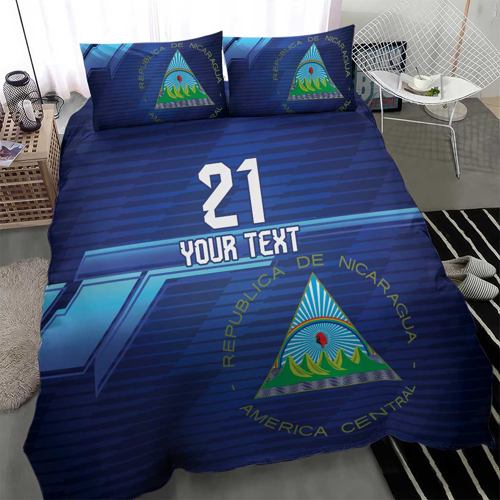 Nicaragua Football Custom Bedding Set Come On Los Pinoleros