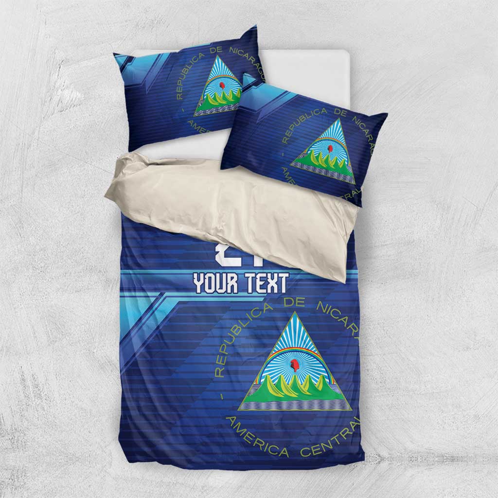 Nicaragua Football Custom Bedding Set Come On Los Pinoleros