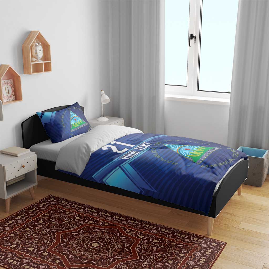 Nicaragua Football Custom Bedding Set Come On Los Pinoleros