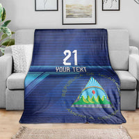 Nicaragua Football Custom Blanket Come On Los Pinoleros