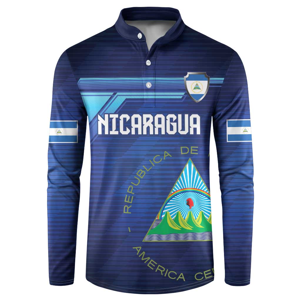 Nicaragua Football Custom Button Sweatshirt Come On Los Pinoleros