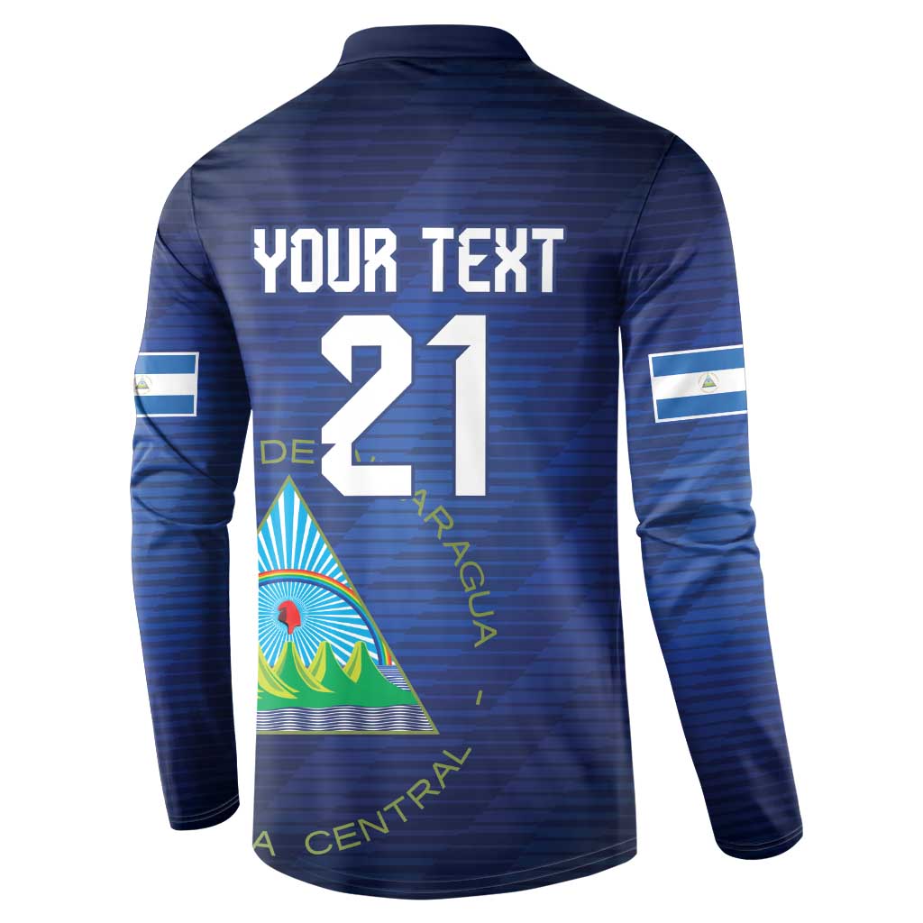 Nicaragua Football Custom Button Sweatshirt Come On Los Pinoleros