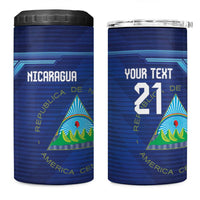 Nicaragua Football Custom 4 in 1 Can Cooler Tumbler Come On Los Pinoleros