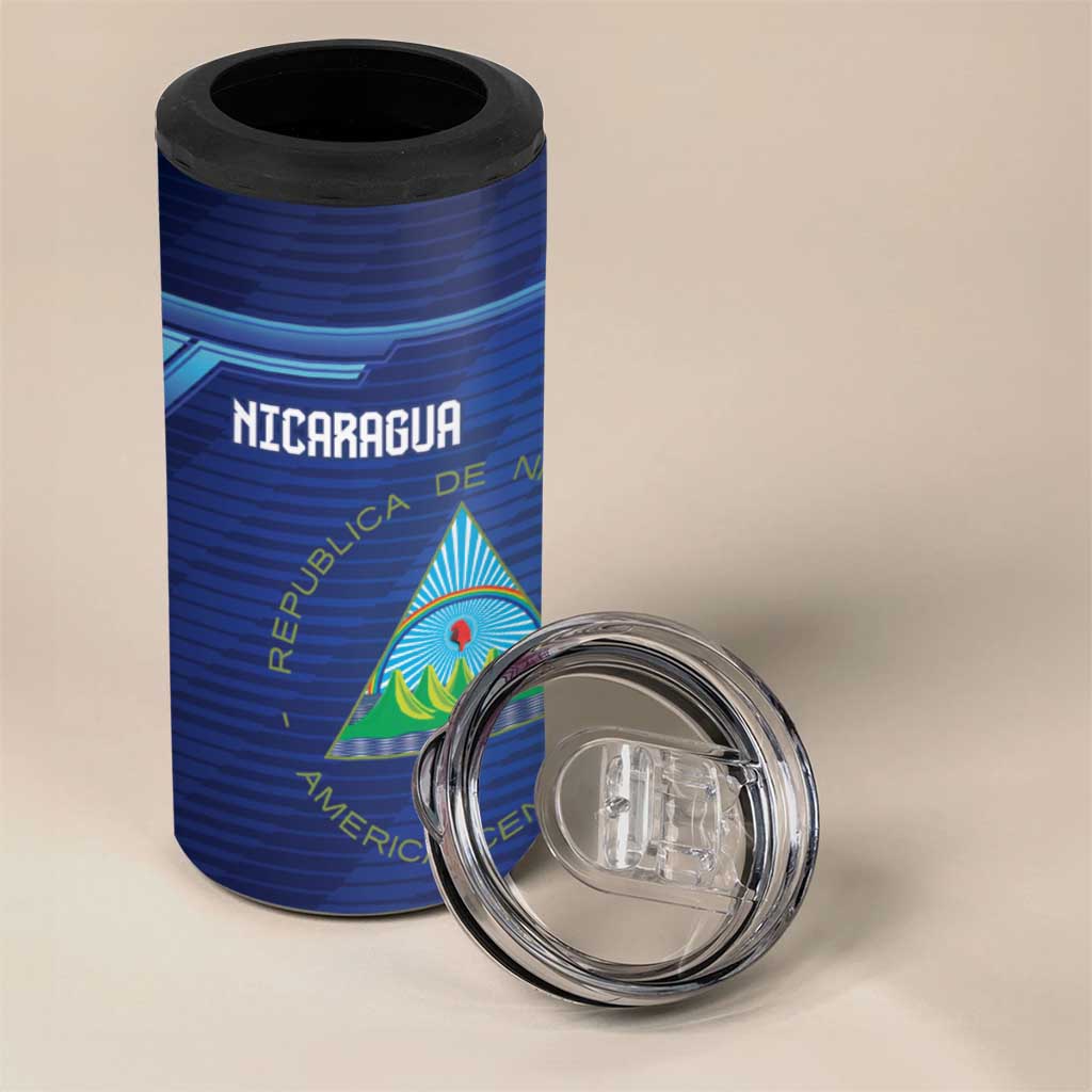 Nicaragua Football Custom 4 in 1 Can Cooler Tumbler Come On Los Pinoleros