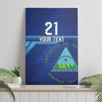 Nicaragua Football Custom Canvas Wall Art Come On Los Pinoleros