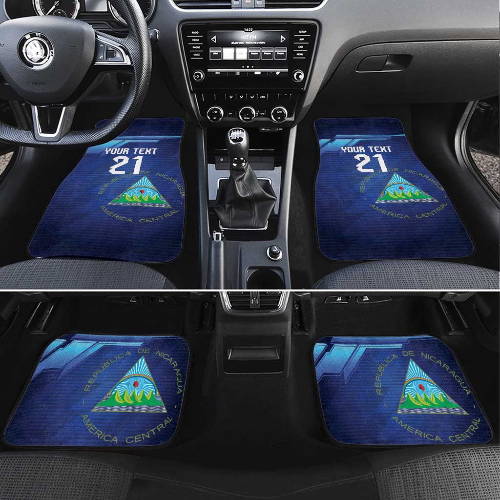 Nicaragua Football Custom Car Mats Come On Los Pinoleros
