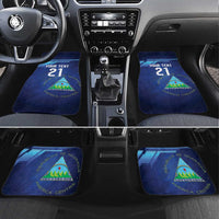 Nicaragua Football Custom Car Mats Come On Los Pinoleros