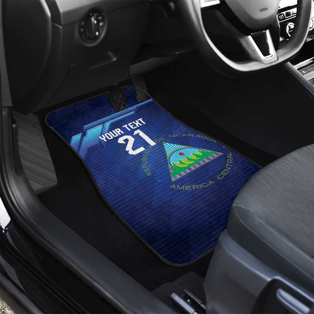Nicaragua Football Custom Car Mats Come On Los Pinoleros