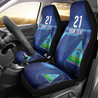 Nicaragua Football Custom Car Seat Cover Come On Los Pinoleros