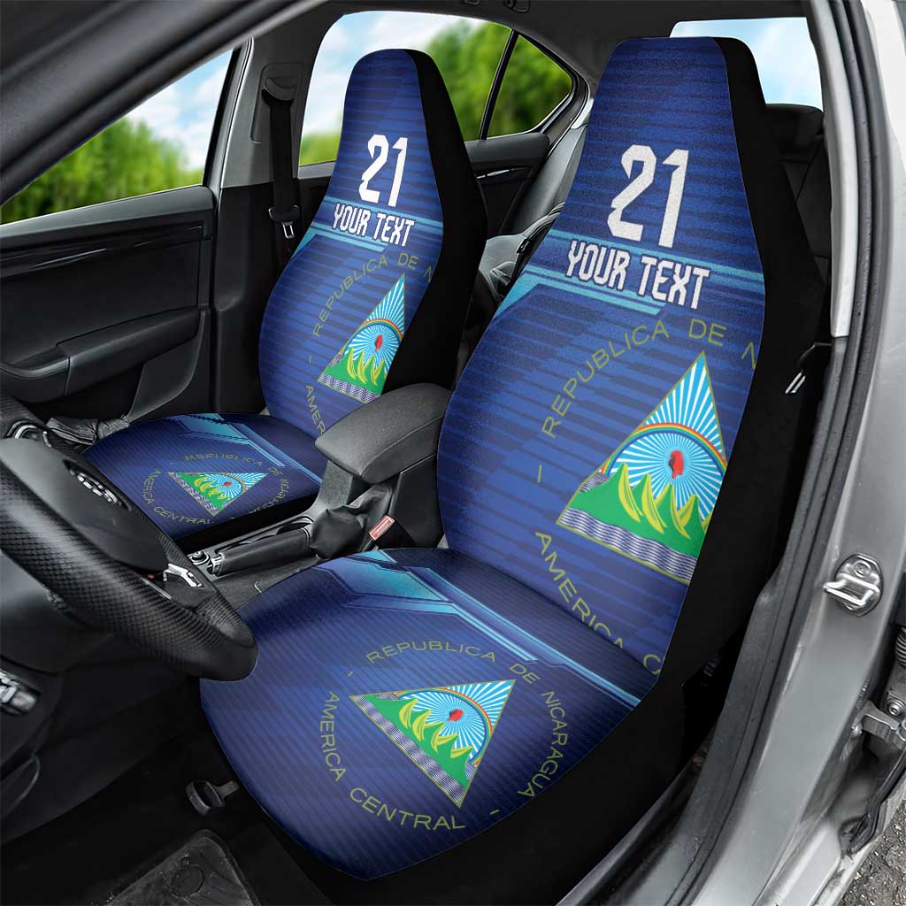 Nicaragua Football Custom Car Seat Cover Come On Los Pinoleros
