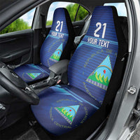 Nicaragua Football Custom Car Seat Cover Come On Los Pinoleros