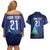 Nicaragua Football Custom Couples Matching Off Shoulder Short Dress and Hawaiian Shirt Come On Los Pinoleros