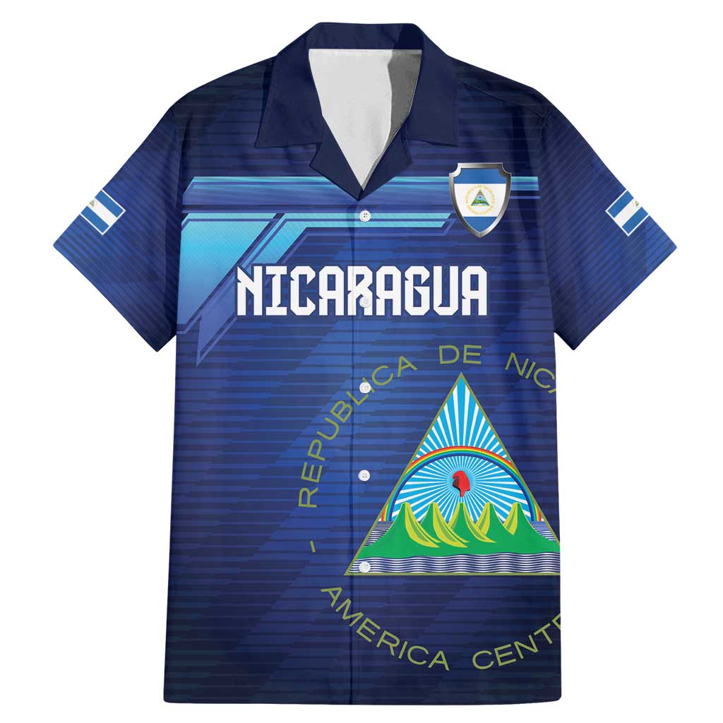 Nicaragua Football Custom Family Matching Mermaid Dress and Hawaiian Shirt Come On Los Pinoleros