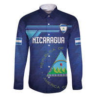 Nicaragua Football Custom Family Matching Off The Shoulder Long Sleeve Dress and Hawaiian Shirt Come On Los Pinoleros