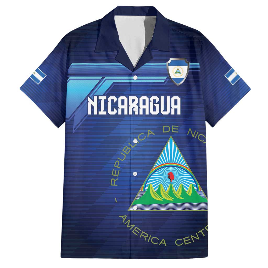 Nicaragua Football Custom Family Matching Puletasi and Hawaiian Shirt Come On Los Pinoleros