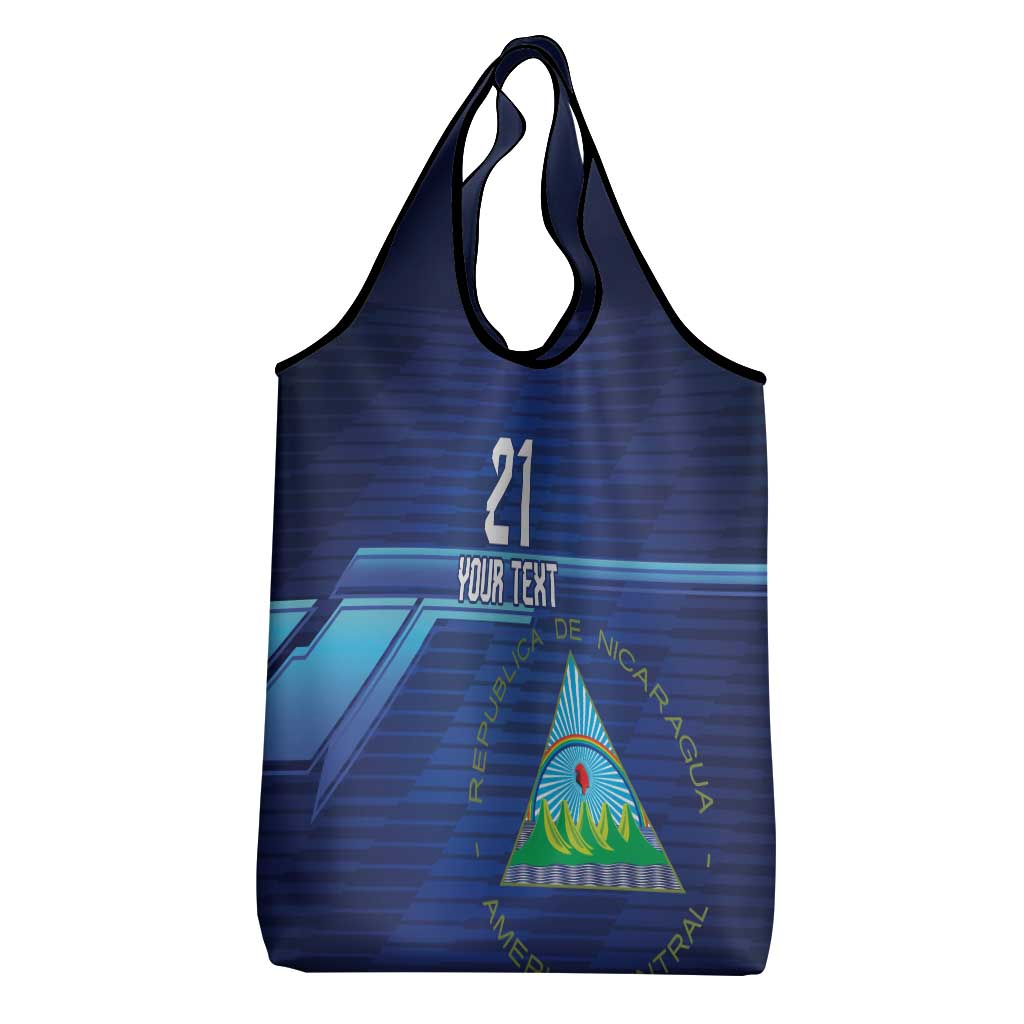 Nicaragua Football Custom Grocery Bag Come On Los Pinoleros