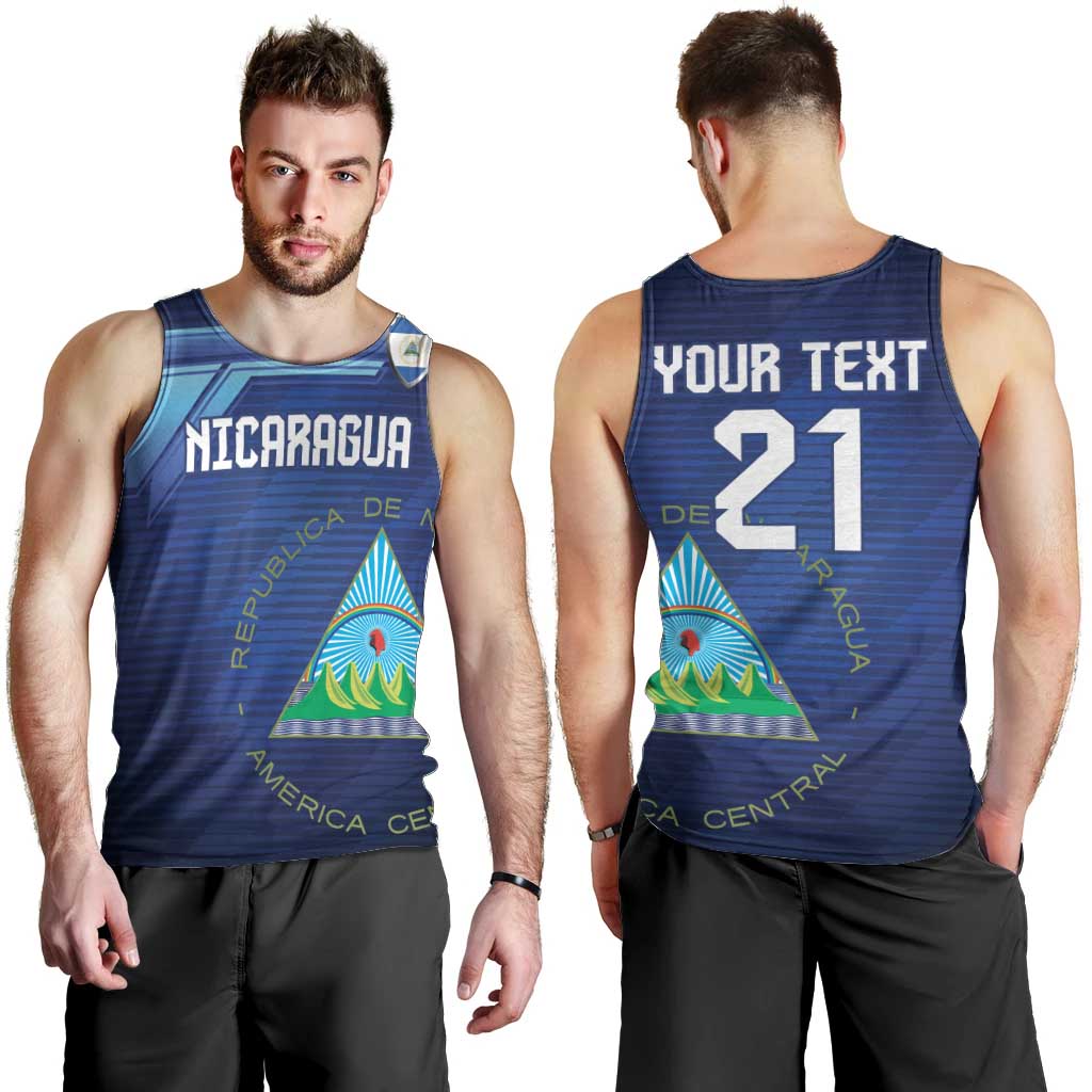 Nicaragua Football Custom Men Tank Top Come On Los Pinoleros