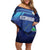 Nicaragua Football Custom Off Shoulder Short Dress Come On Los Pinoleros