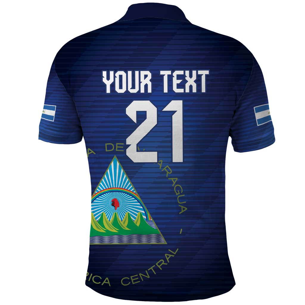 Nicaragua Football Custom Polo Shirt Come On Los Pinoleros