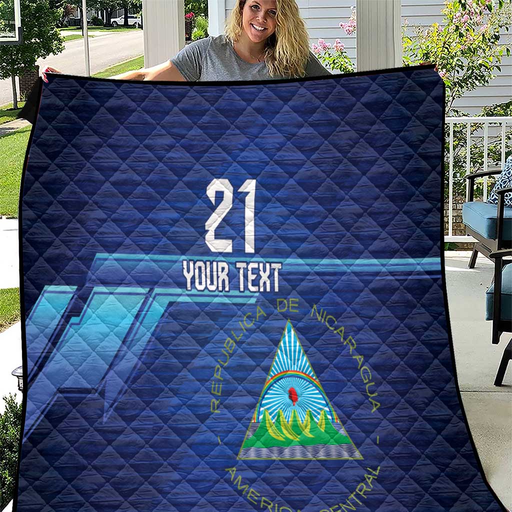 Nicaragua Football Custom Quilt Come On Los Pinoleros