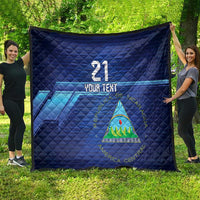 Nicaragua Football Custom Quilt Come On Los Pinoleros
