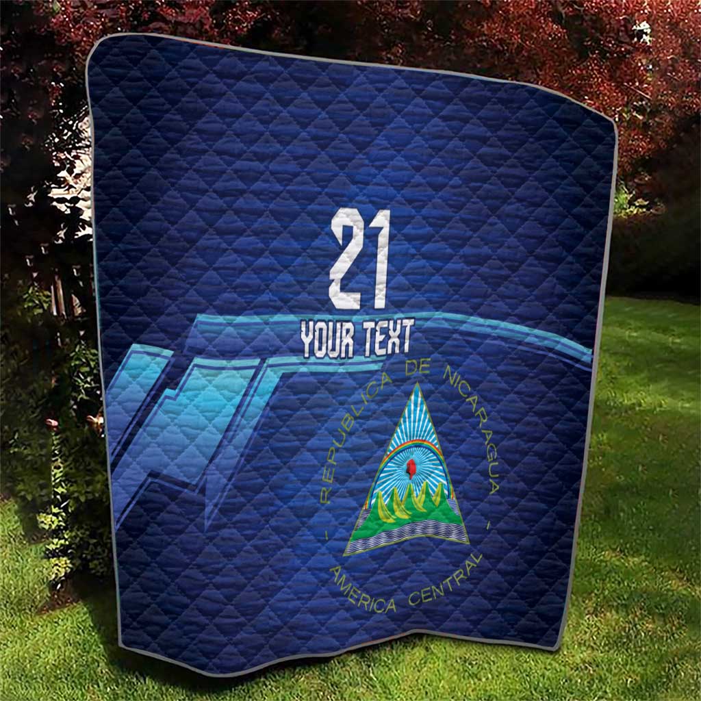 Nicaragua Football Custom Quilt Come On Los Pinoleros