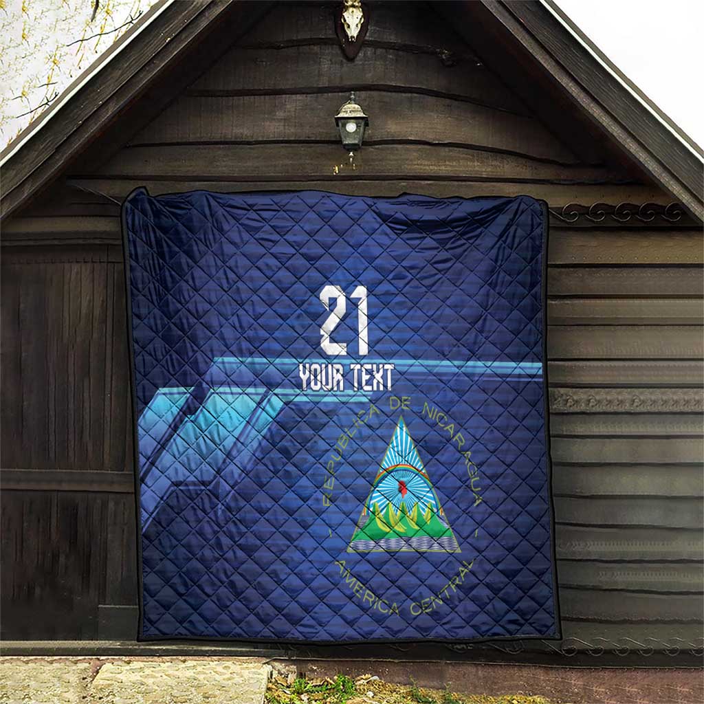 Nicaragua Football Custom Quilt Come On Los Pinoleros