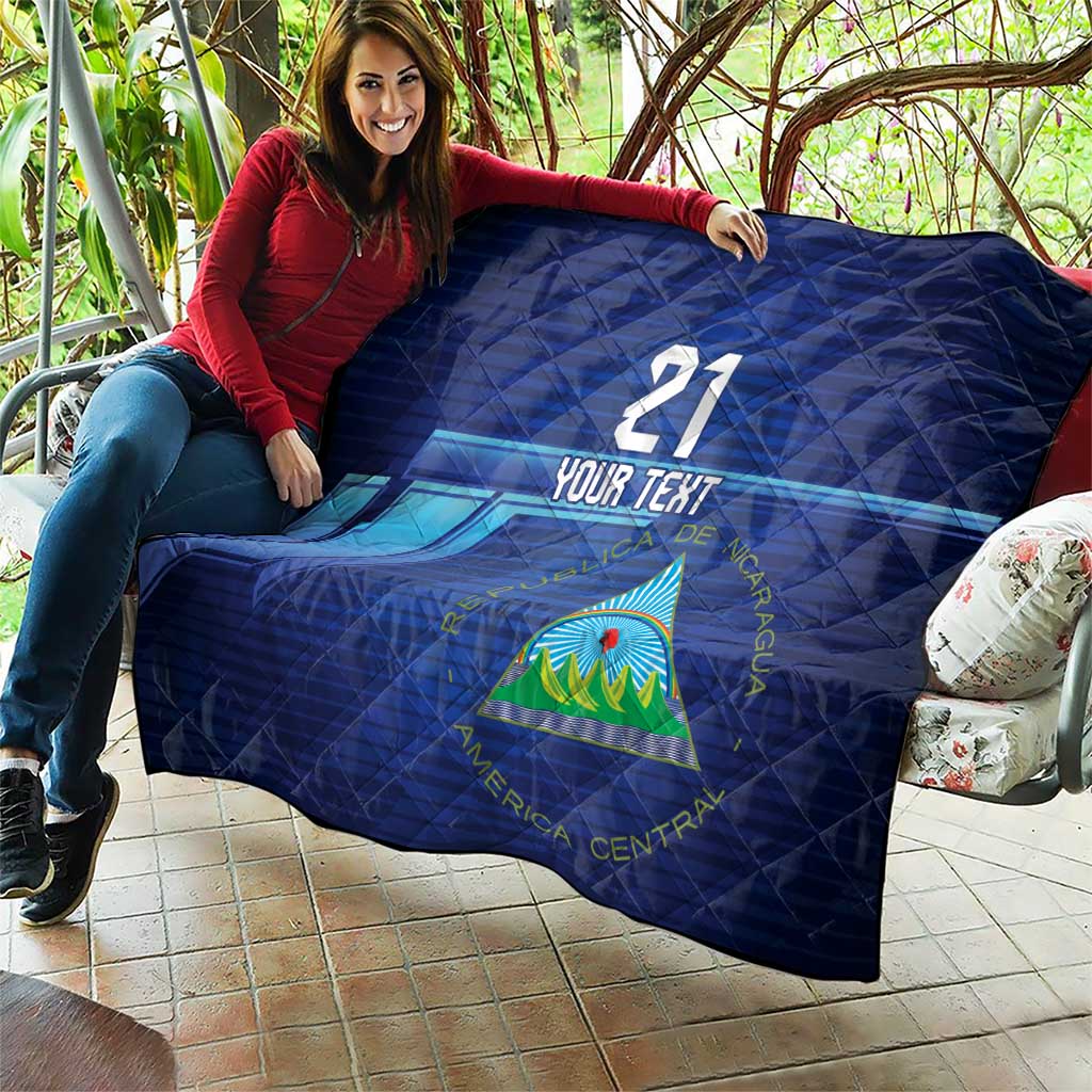 Nicaragua Football Custom Quilt Come On Los Pinoleros