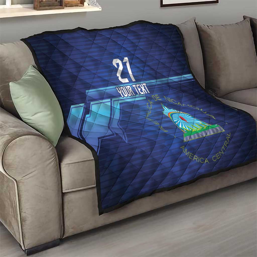 Nicaragua Football Custom Quilt Come On Los Pinoleros