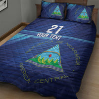 Nicaragua Football Custom Quilt Bed Set Come On Los Pinoleros