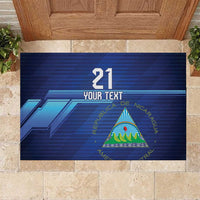 Nicaragua Football Custom Rubber Doormat Come On Los Pinoleros