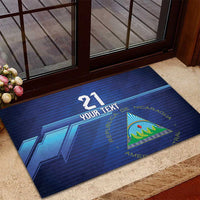 Nicaragua Football Custom Rubber Doormat Come On Los Pinoleros