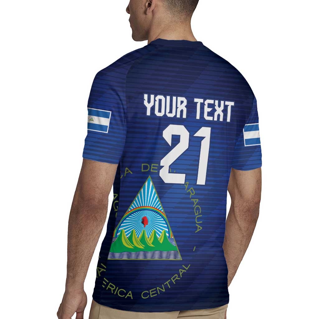 Nicaragua Football Custom Rugby Jersey Come On Los Pinoleros