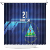Nicaragua Football Custom Shower Curtain Come On Los Pinoleros