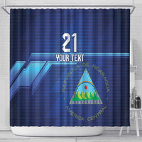 Nicaragua Football Custom Shower Curtain Come On Los Pinoleros