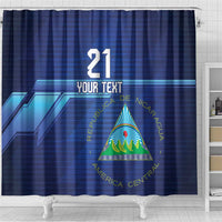 Nicaragua Football Custom Shower Curtain Come On Los Pinoleros