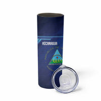 Nicaragua Football Custom Skinny Tumbler Come On Los Pinoleros