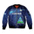 Nicaragua Football Custom Sleeve Zip Bomber Jacket Come On Los Pinoleros