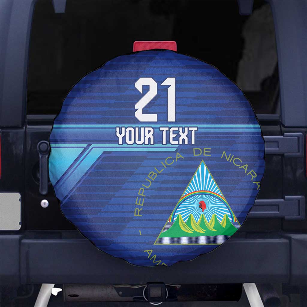 Nicaragua Football Custom Spare Tire Cover Come On Los Pinoleros