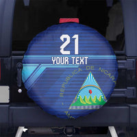 Nicaragua Football Custom Spare Tire Cover Come On Los Pinoleros