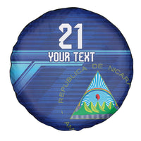 Nicaragua Football Custom Spare Tire Cover Come On Los Pinoleros